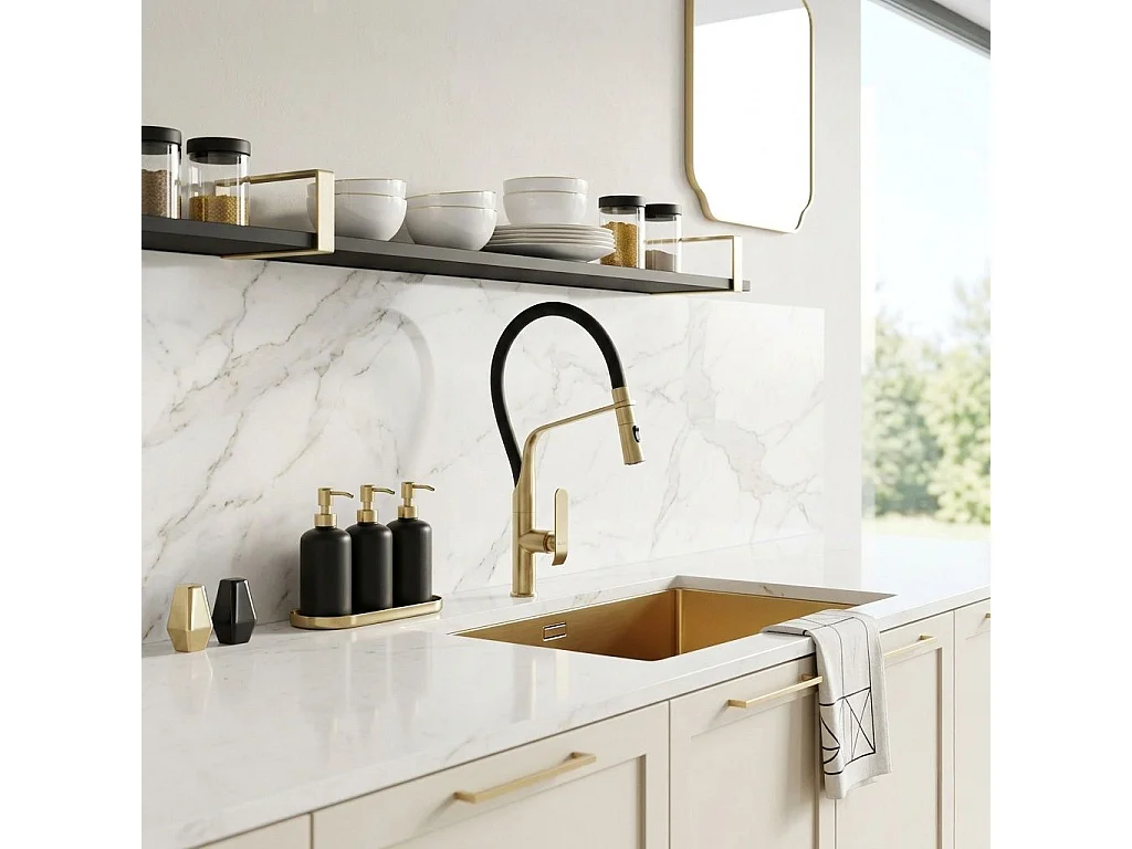 Robinet De Cuisine Rea Castor Black