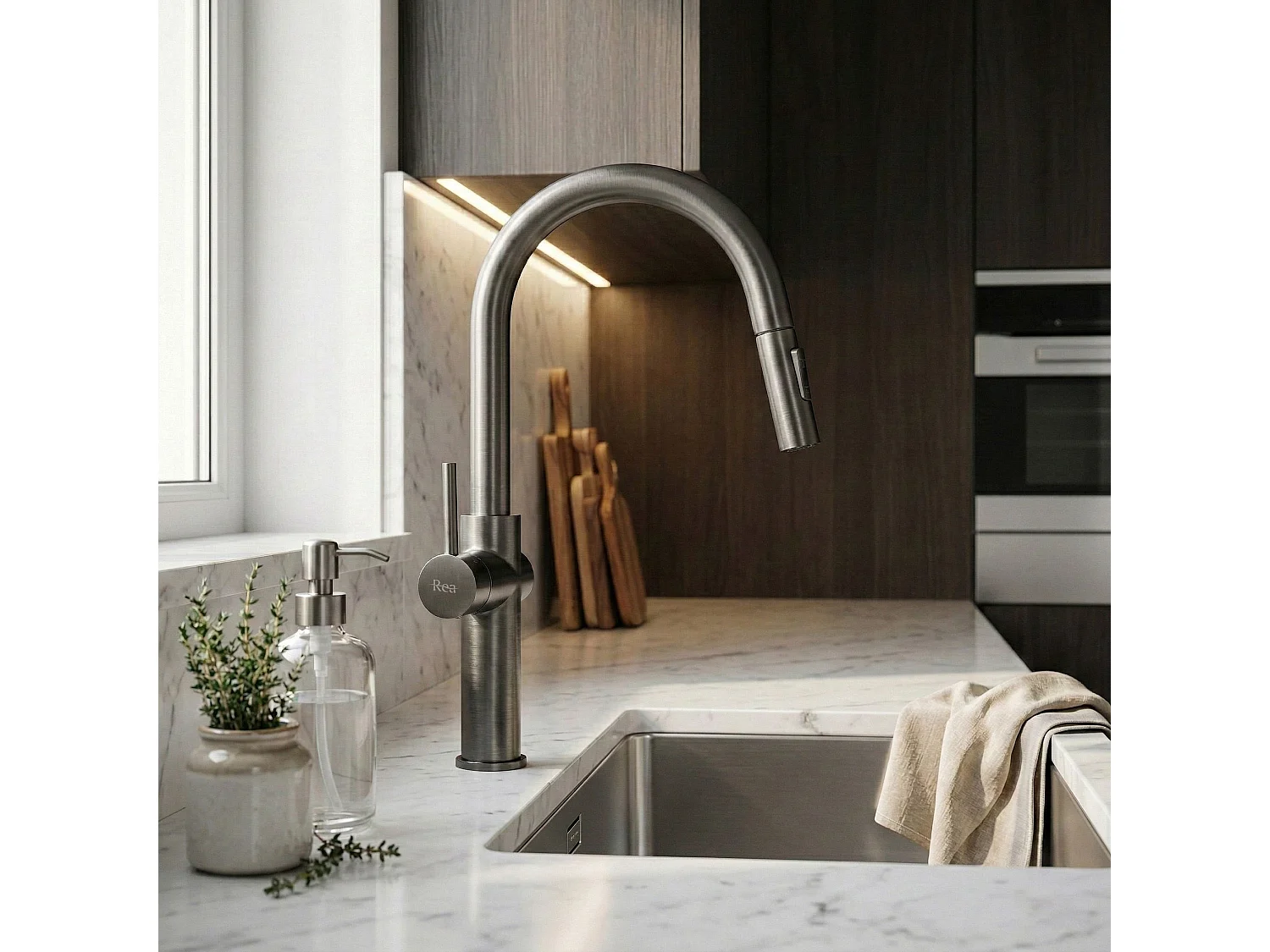Robinet De Cuisine Rea Fresh High Titanium
