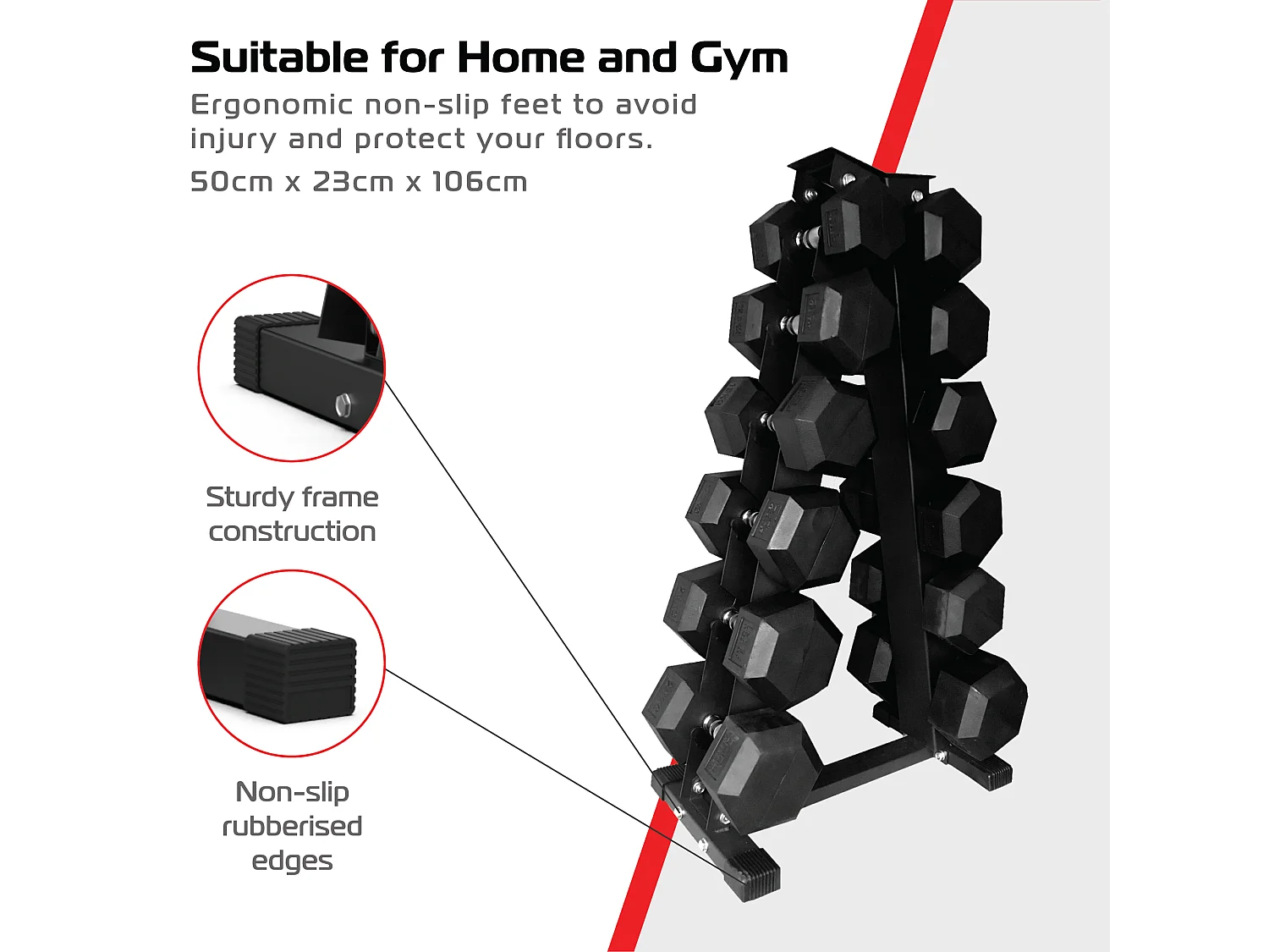 Dumbbell Weight Rack 6 Rack