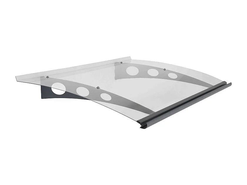 Canopia Marquise de porte Garamond 135 x 90,5 cm Gris