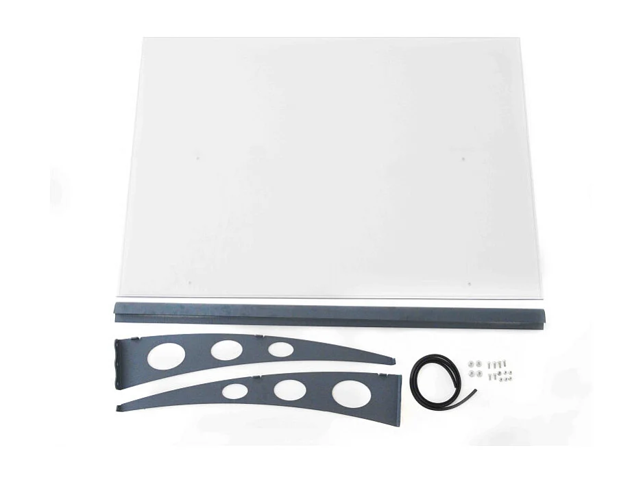 Canopia Marquise de porte Garamond 135 x 90,5 cm Gris