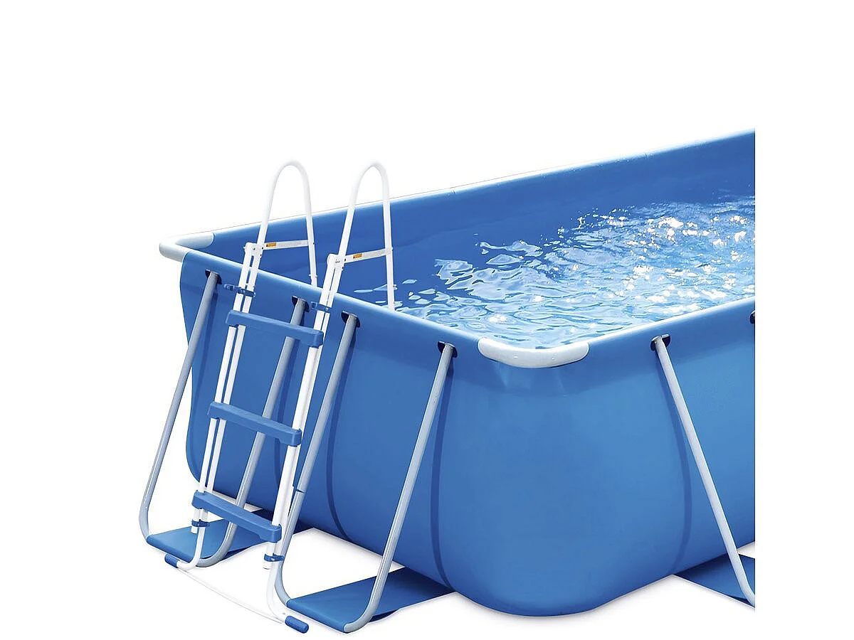Piscina tubolare rettangolare "Flora" - 4 x 2 x 1 m - Blu