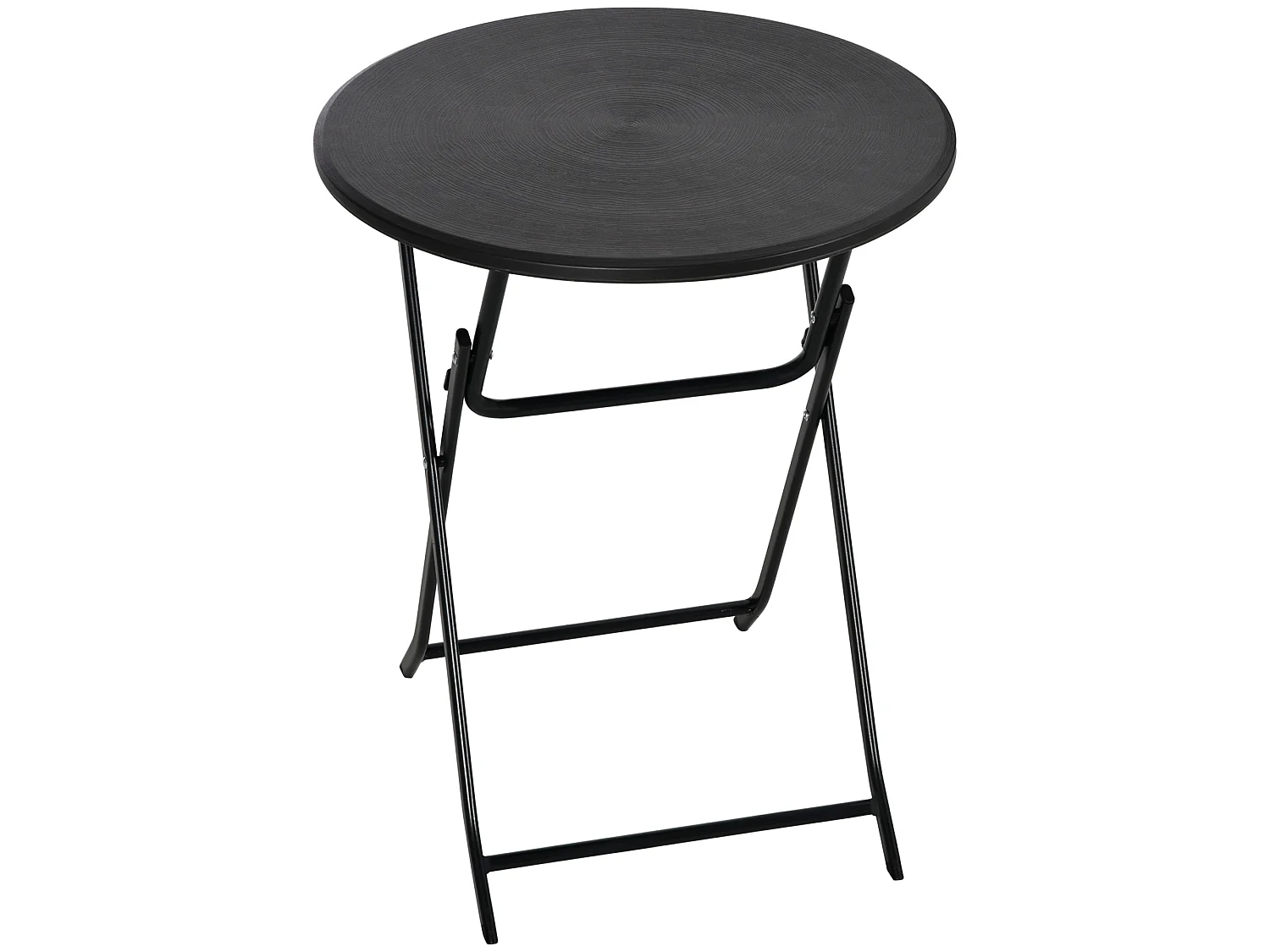 Table basse extérieure pour 2 personnes structure en acier gris foncé