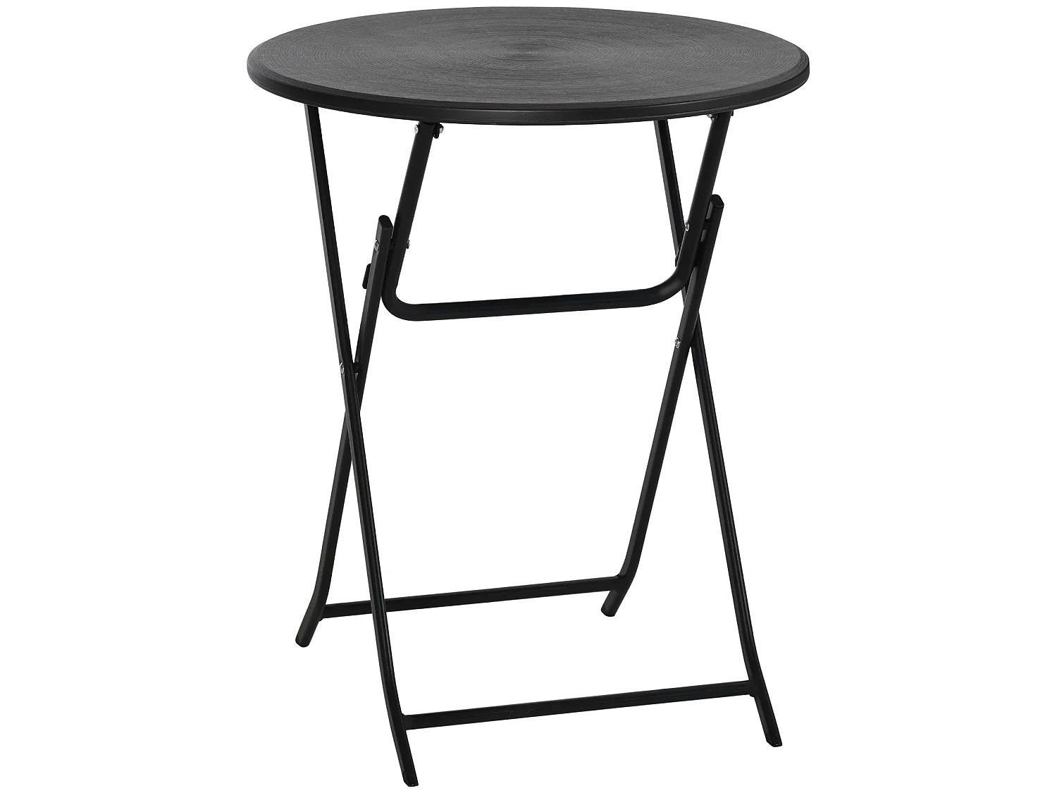Table basse extérieure pour 2 personnes structure en acier gris foncé