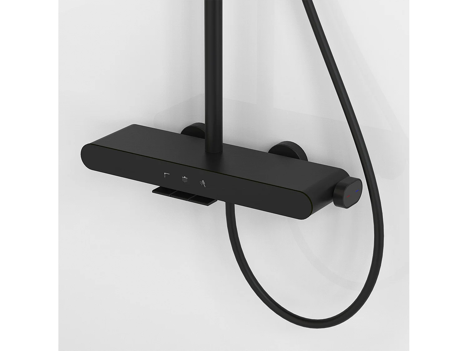 Rea Farel brusesæt , sort, 40X15,5X128CM