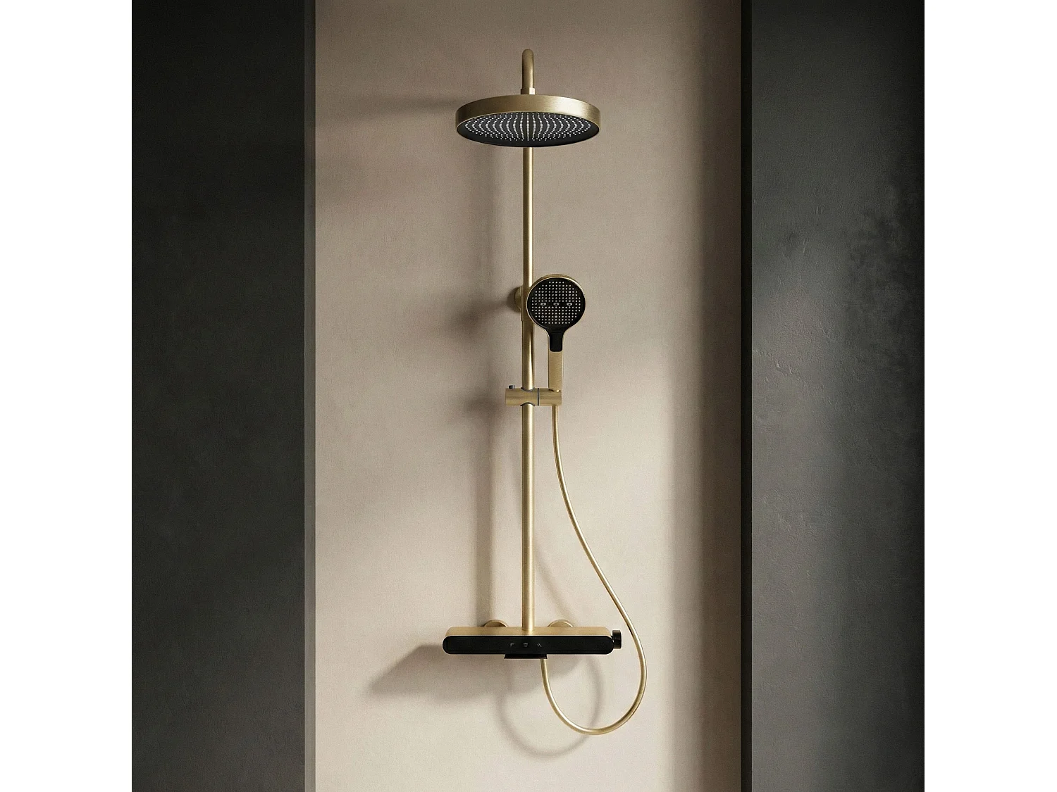 Rea Farel brusesæt , børstet guld, 40X15,5X128CM