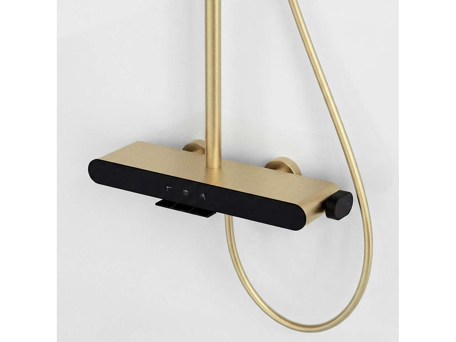 Rea Farel brusesæt , børstet guld, 40X15,5X128CM