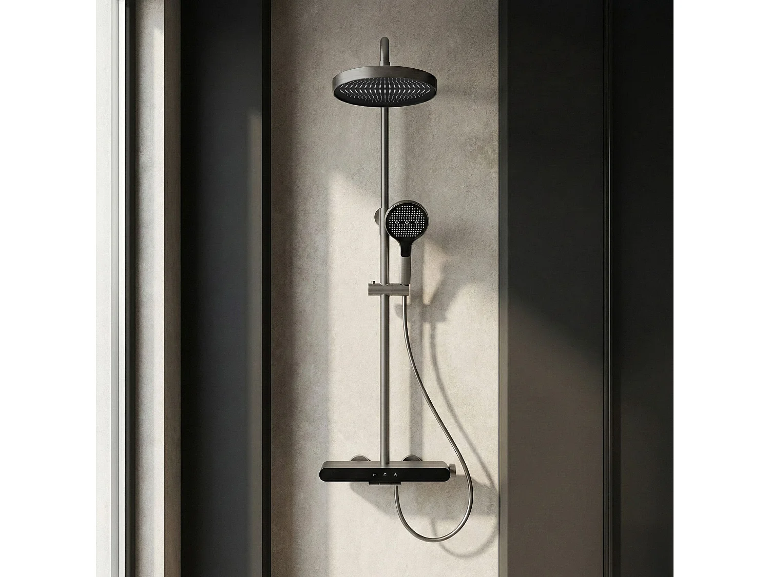 Rea Farel brusesæt , titan, 40X15,5X128CM