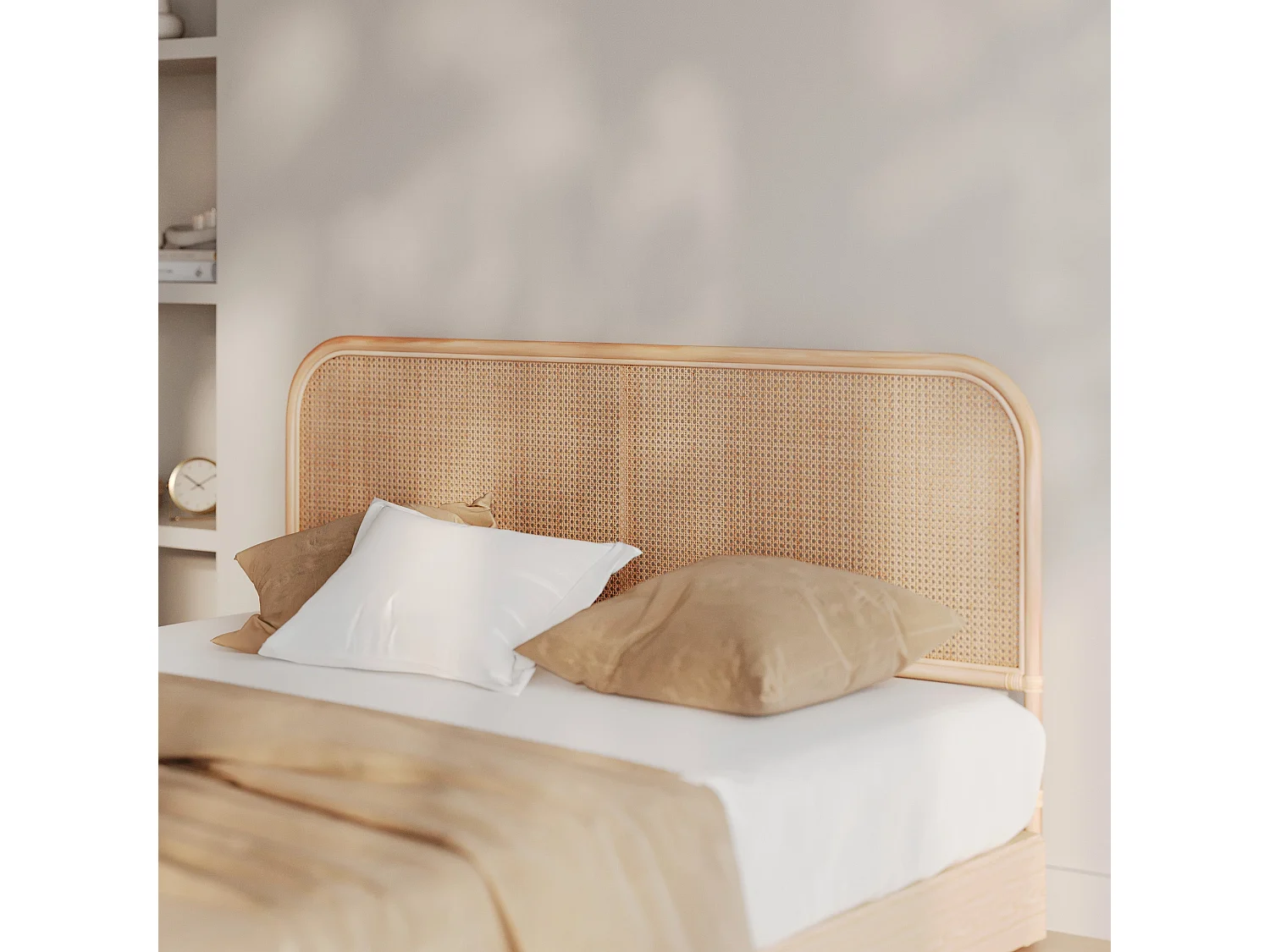 Tête de lit en rotin et cannage 160 cm - Naïra