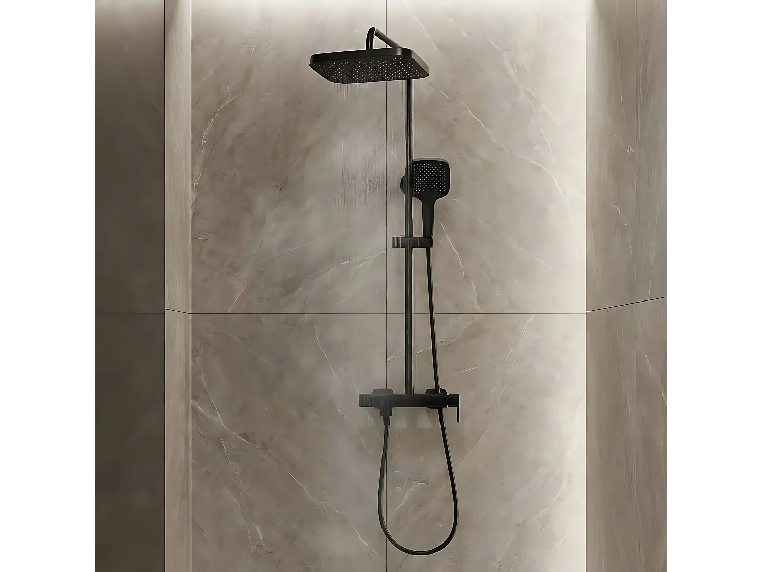 Rea Arlo brusesæt , sort, 28,7X23X132CM