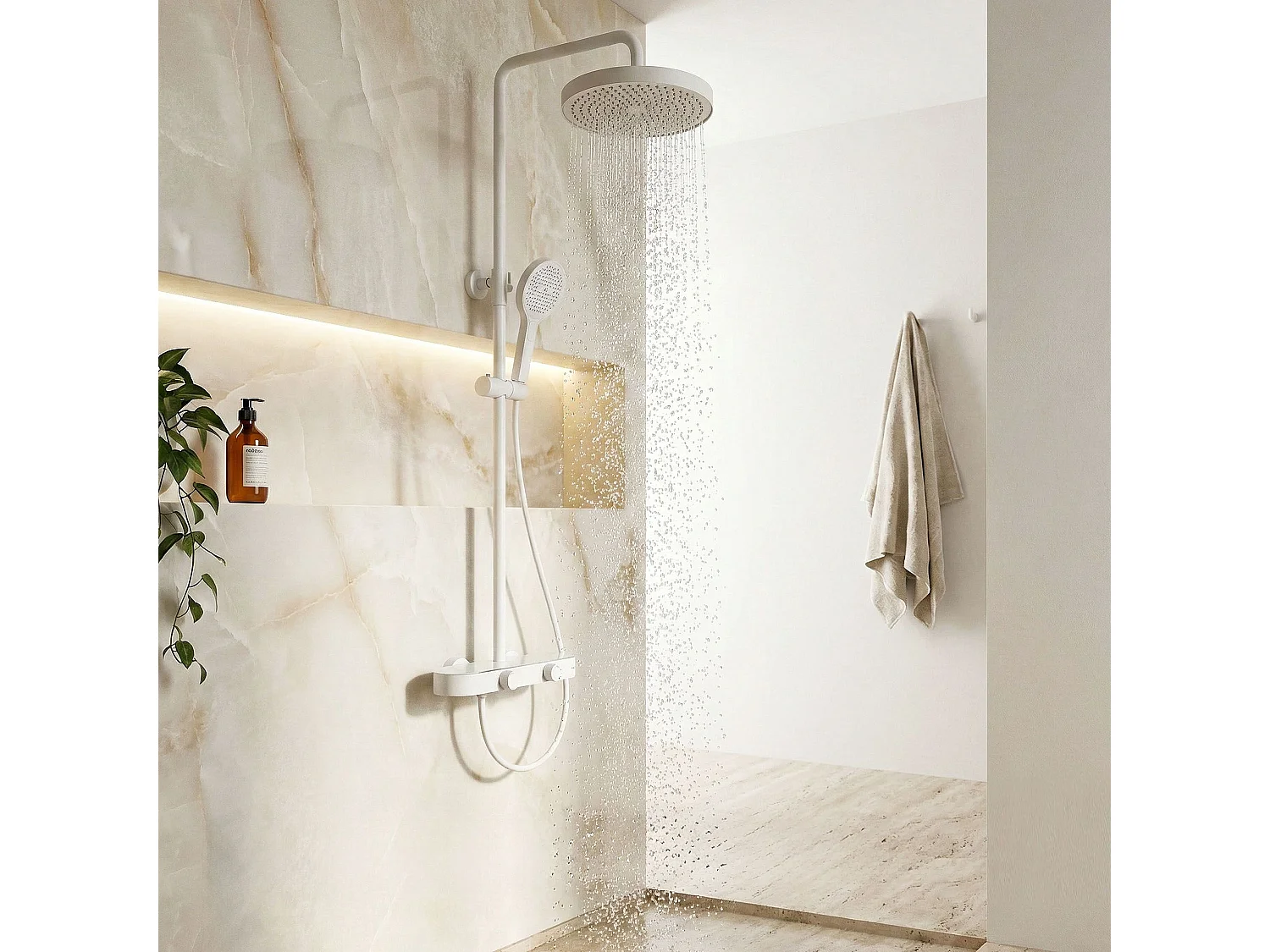 Ensemble De Douche Rea Creo White