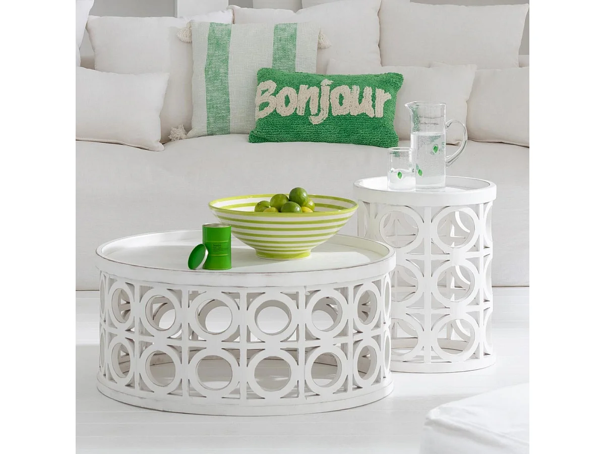 Saladier en Céramique "Granada Rayure" 40cm Vert