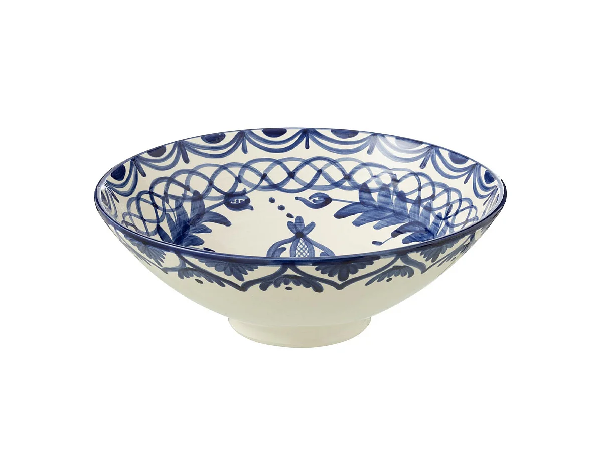 Saladier en Céramique "Granada" 40cm Bleu Cobalt