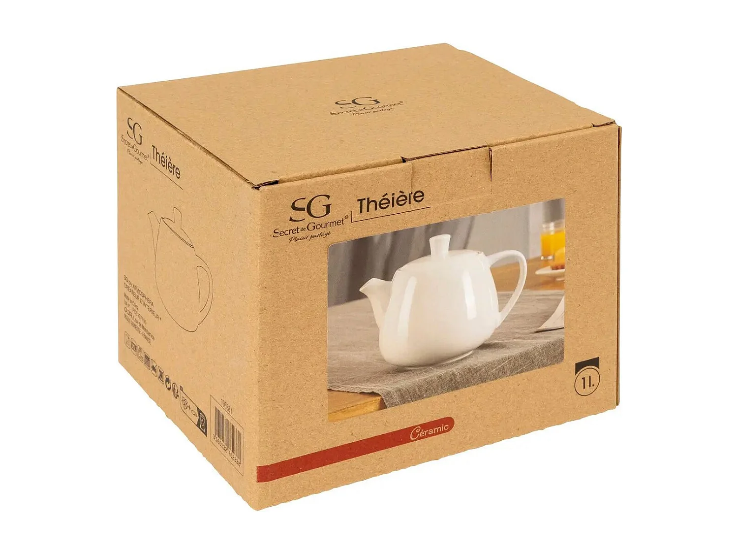 Théière en Céramique "Nora" 1L Blanc