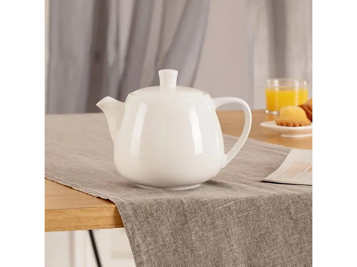 Théière en Céramique "Nora" 1L Blanc
