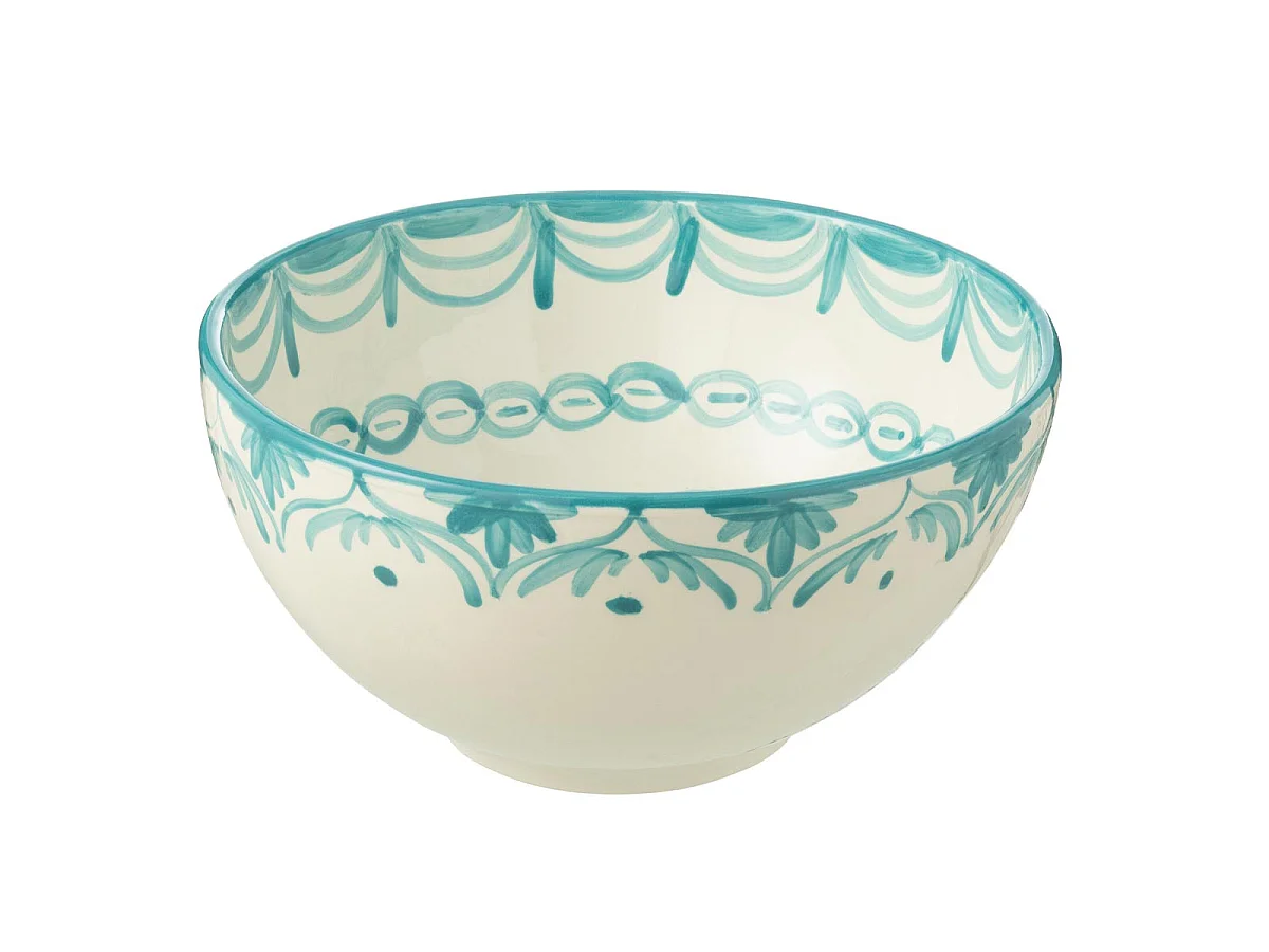 Saladier en Céramique "Granada" 28cm Bleu Aqua