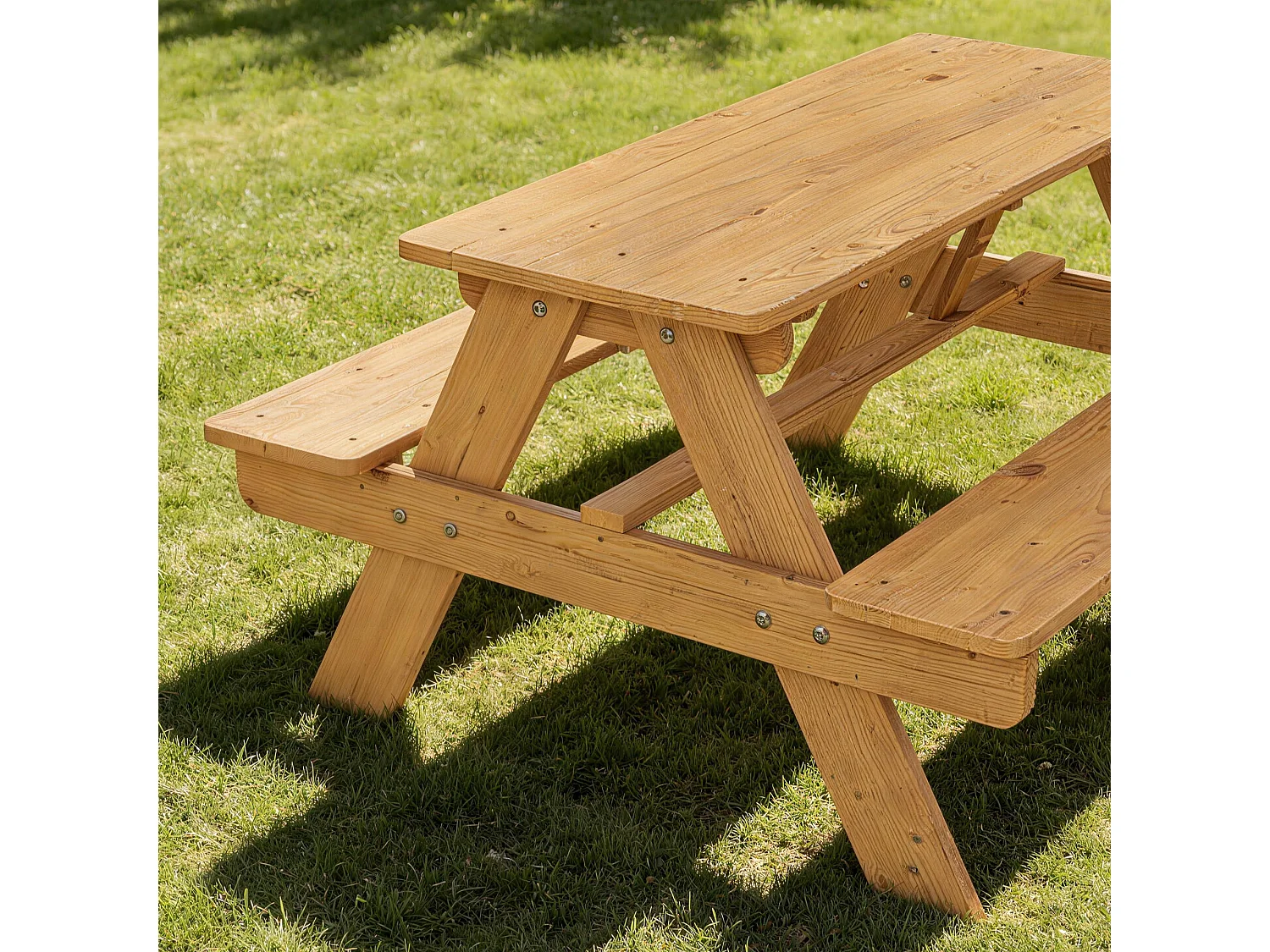 Table de pique-nique enfant 4 personnes bois pré-huilé