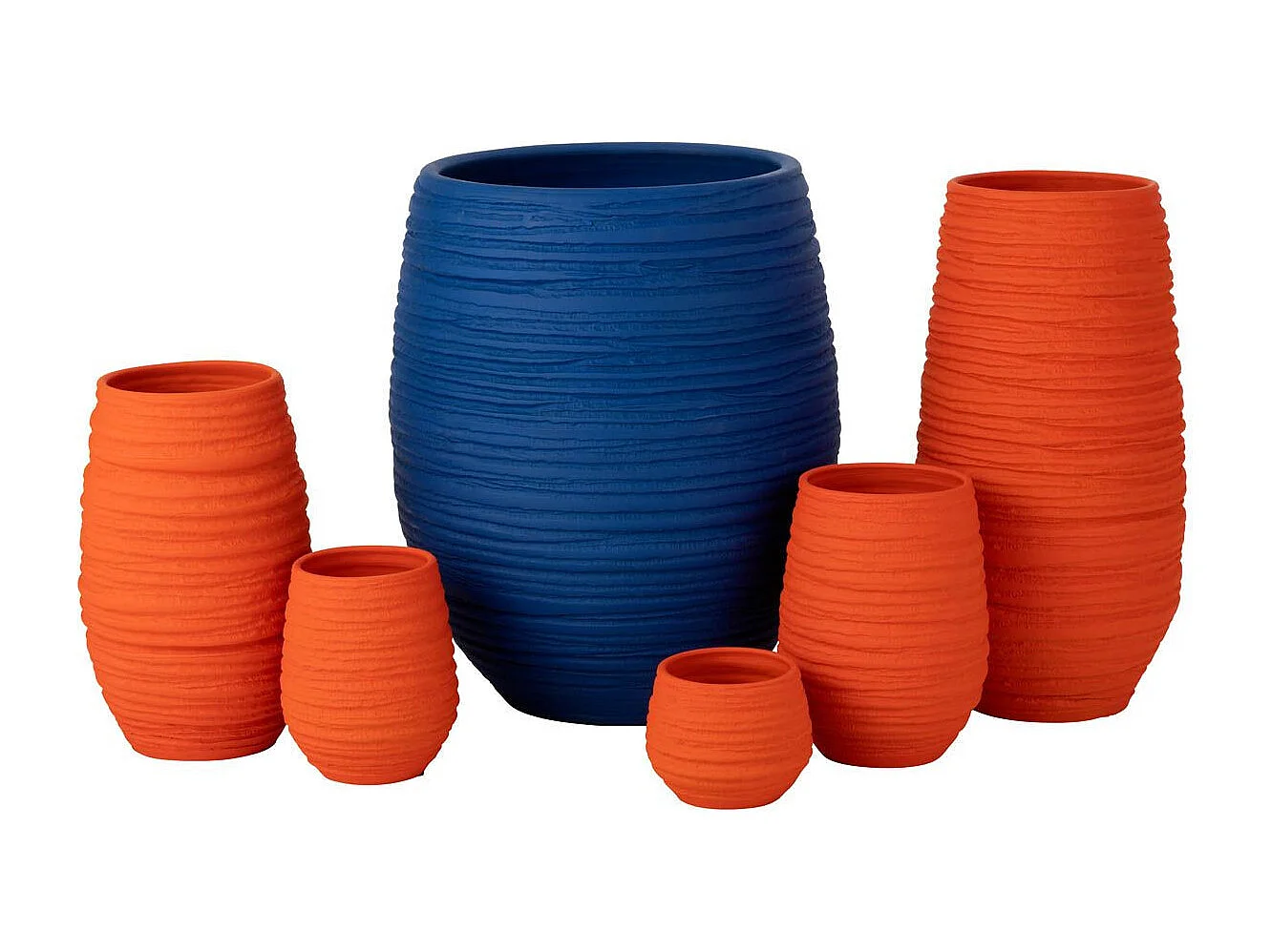 Vase en Céramique "Fiesta" 30cm Orange