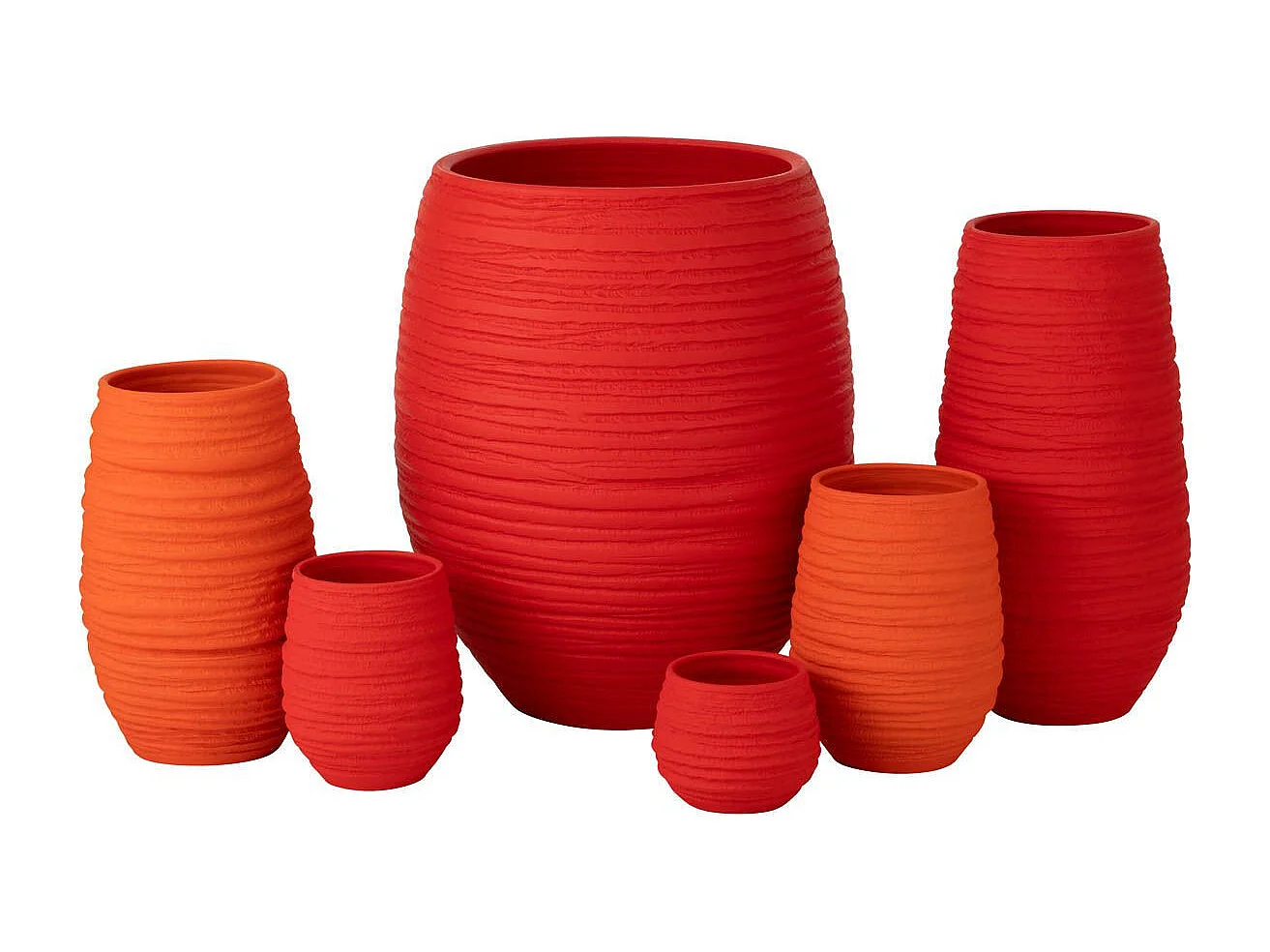 Vase en Céramique "Fiesta" 30cm Orange