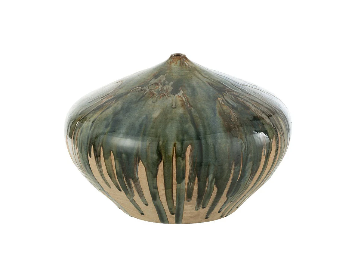 Vase en Céramique "Peinture" 36cm Vert