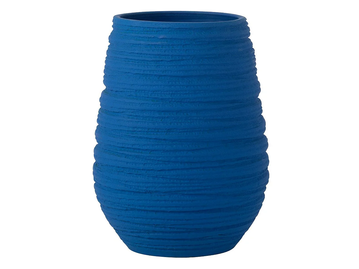 Vase en Céramique "Fiesta" 30cm Bleu