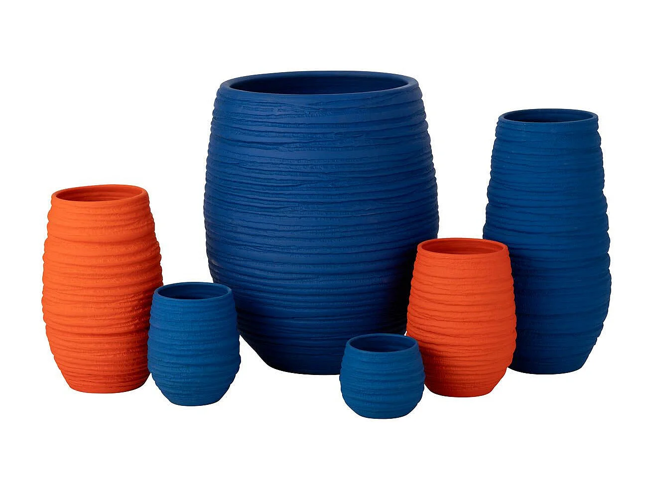 Vase en Céramique "Fiesta" 30cm Bleu