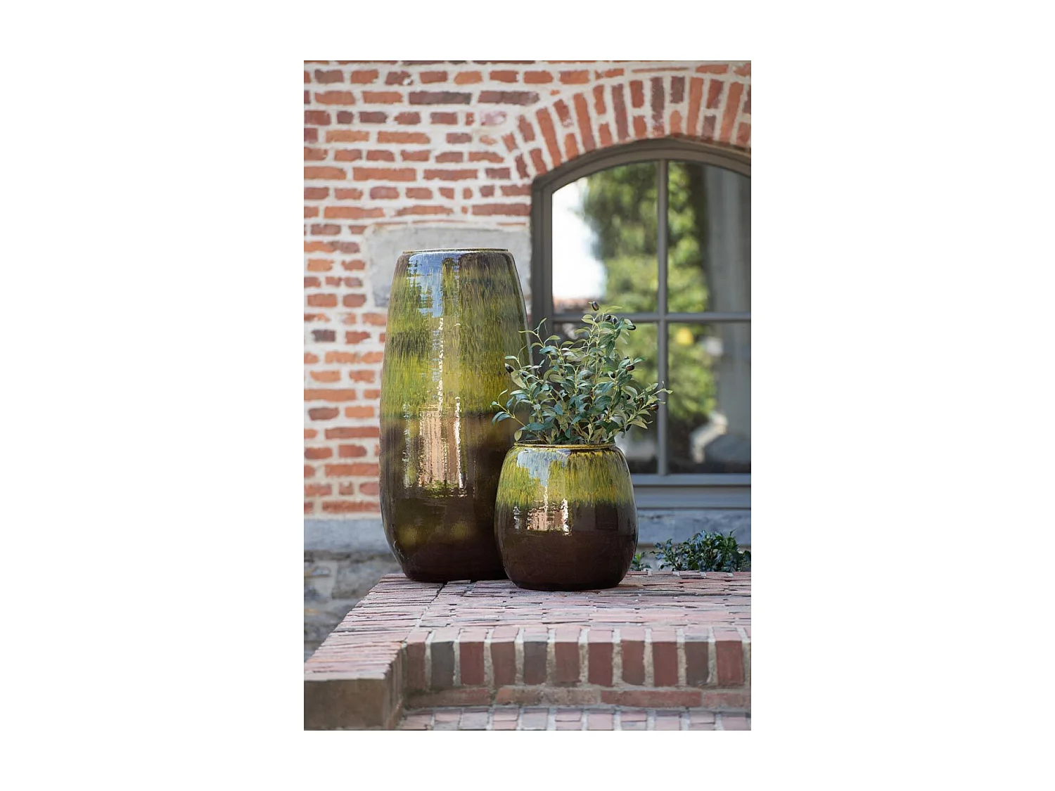 Vase en Céramique "Olive" 89cm Vert