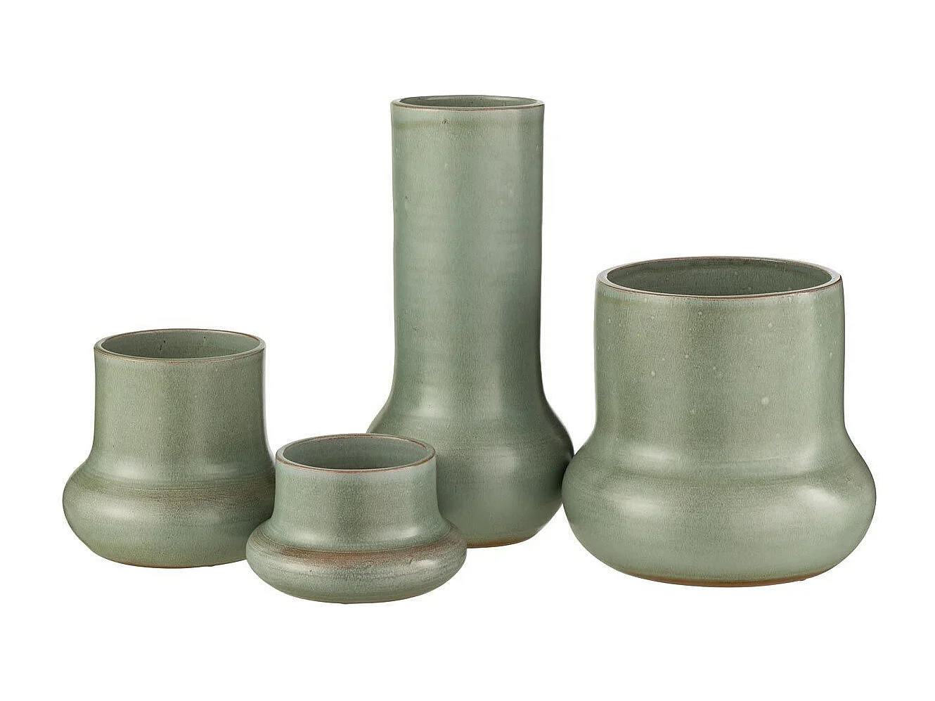 Vase en Céramique "Organique" 40cm Vert