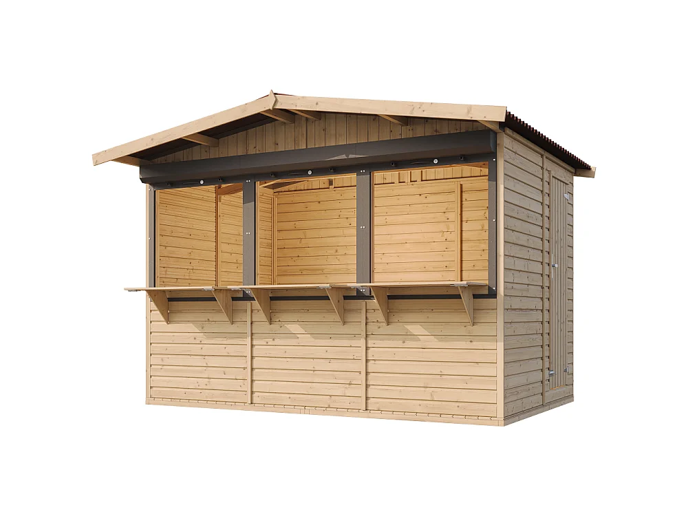 Caseta de jardín de madera - 263x336 cm / 6m² - M150AZ