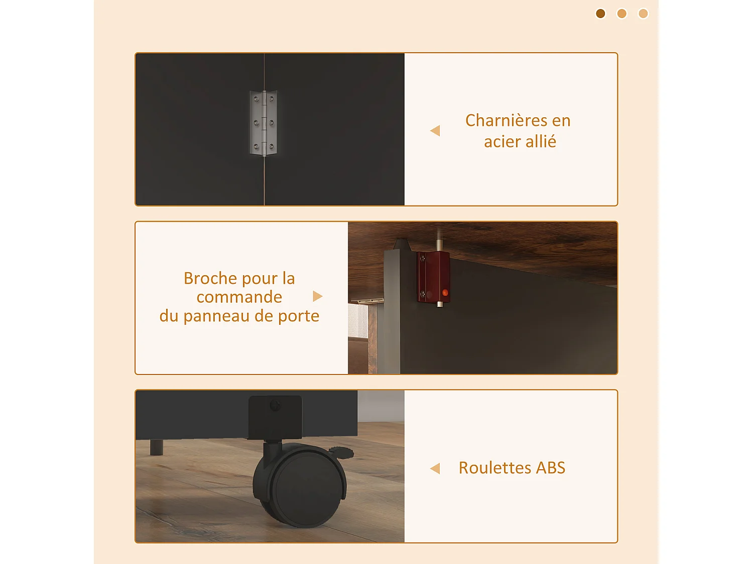 Table de cuisine rabattable - table à manger pliable 2-4 personnes - étagères, tiroir - noir effet bois