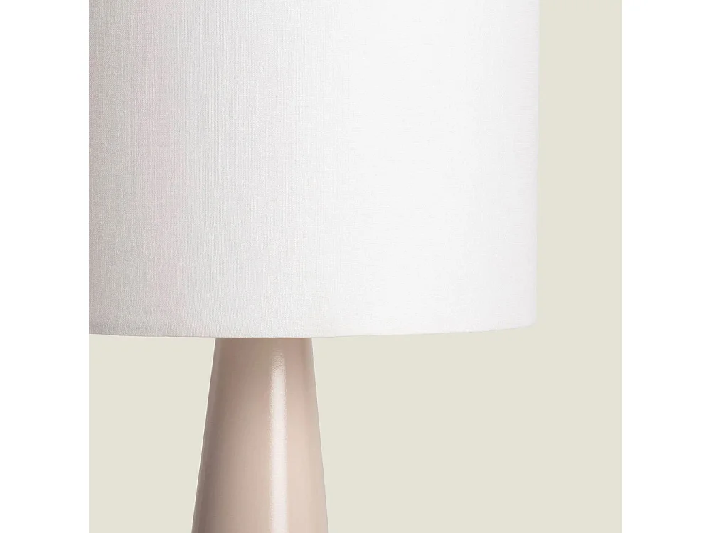 Axis - Lampadaire en métal et tissu H130cm - Beige