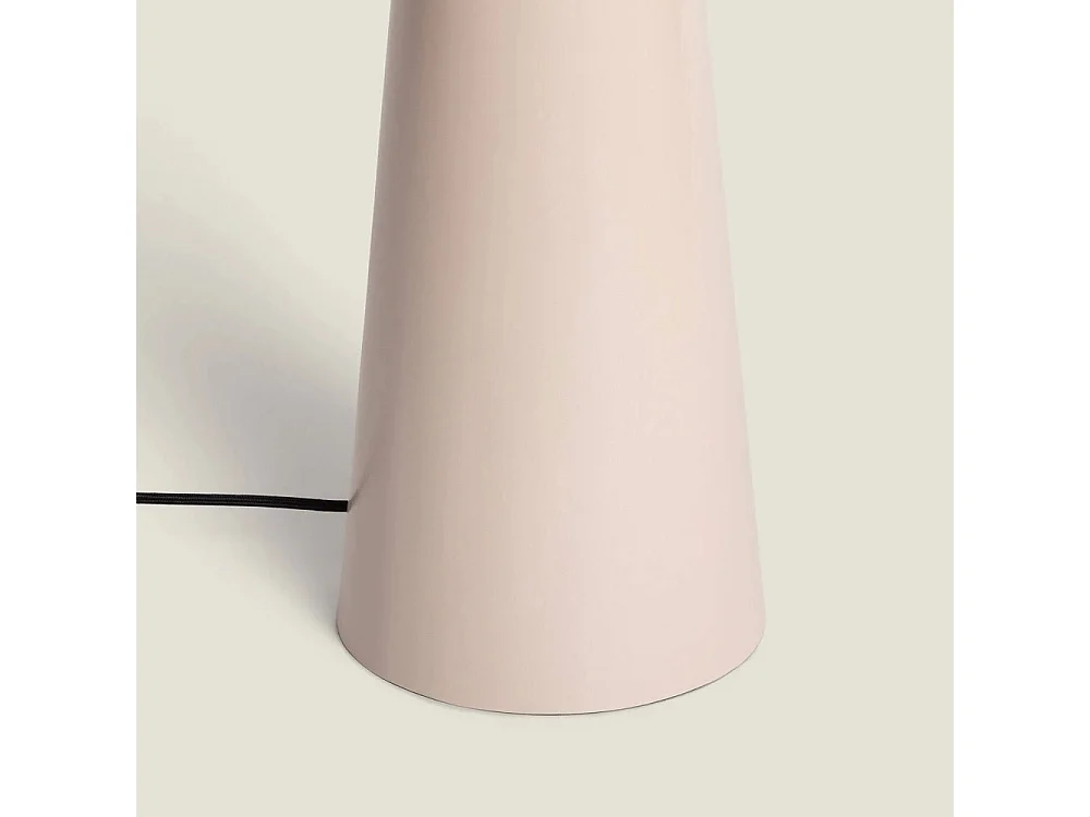 Axis - Lampadaire en métal et tissu H130cm - Beige