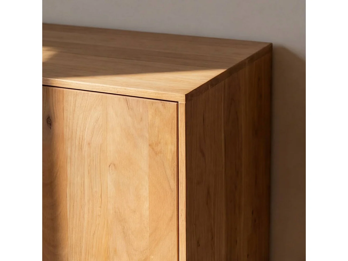 Armoire en bois de manguier 6 portes 2 tiroirs Folia