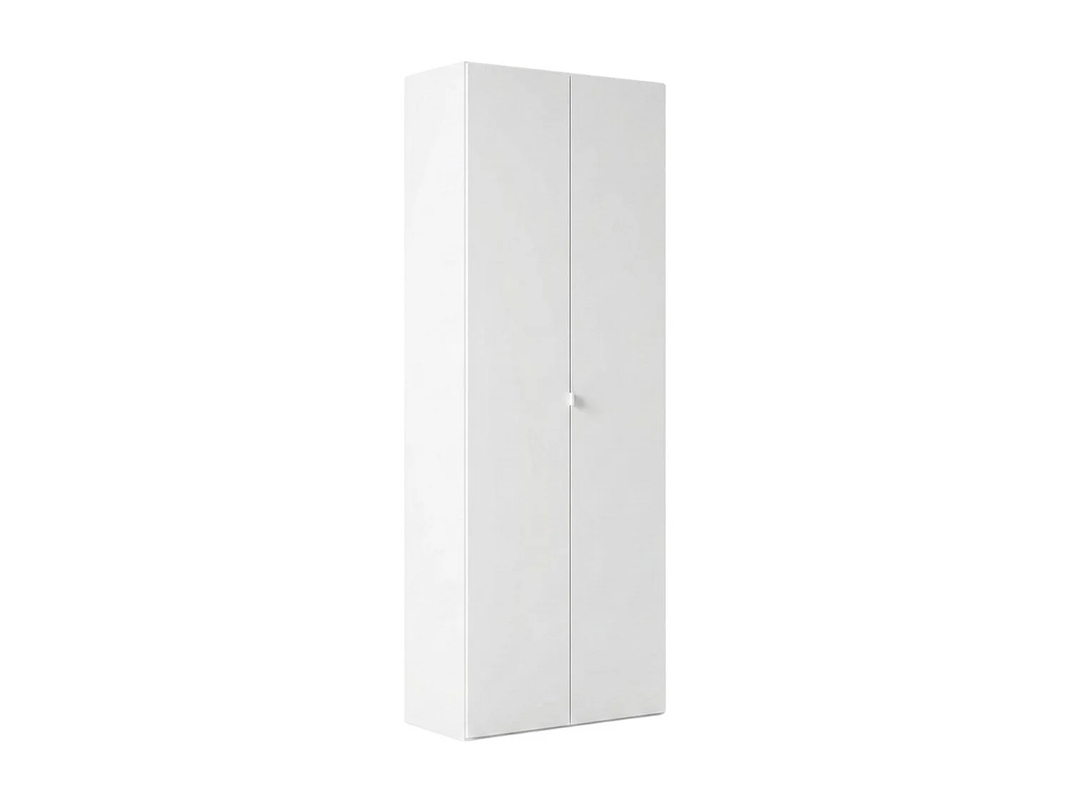 Rangement armoire 2 portes blanc laqué brillant - SYNERGIE