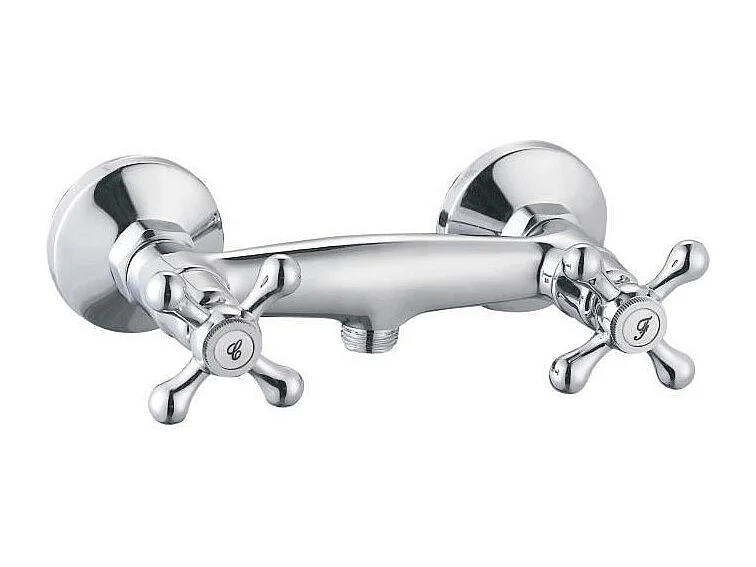 EDOUARD ROUSSEAU Beverley Mitigeur douche mural rétro chromé 150 mm