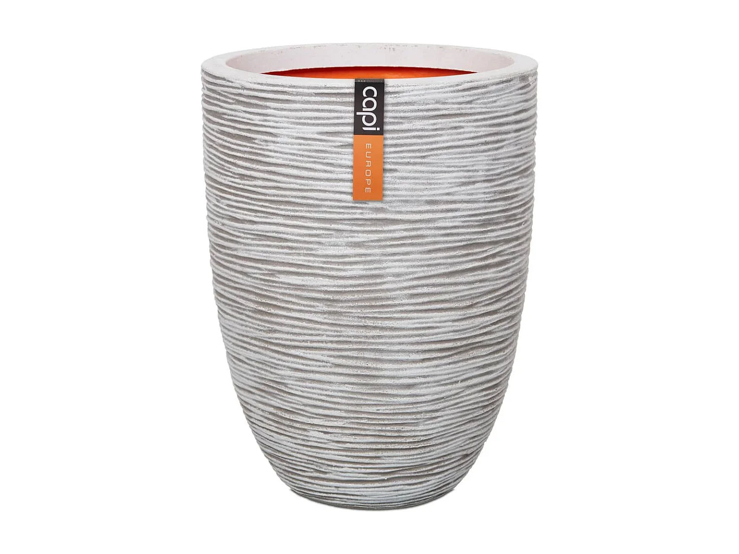 Capi Nature Rib cache-pot rond Ø36 x H47 cm ivoire - modèle KOFI782