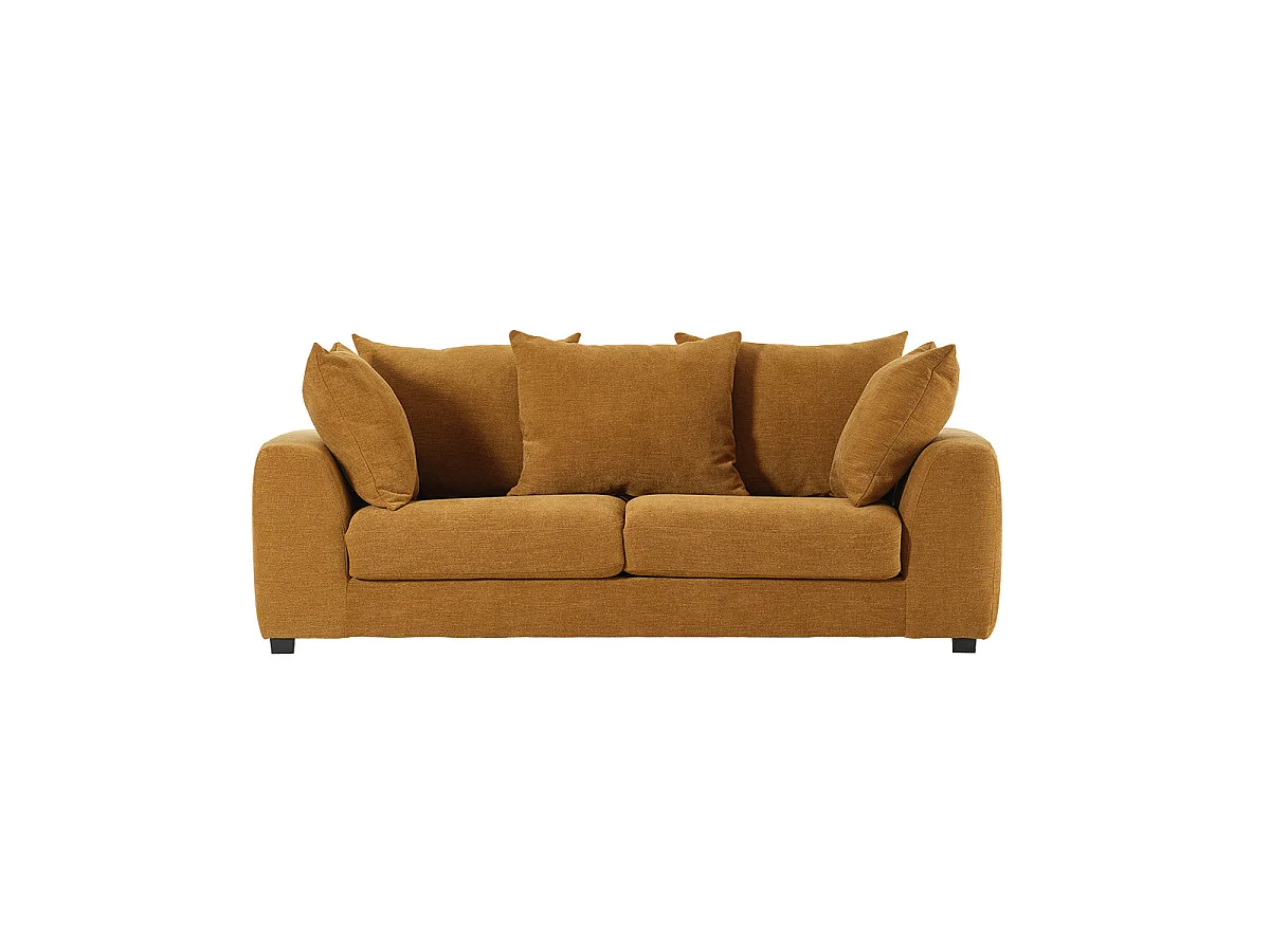 Canapé convertible 3 places en tissu vert