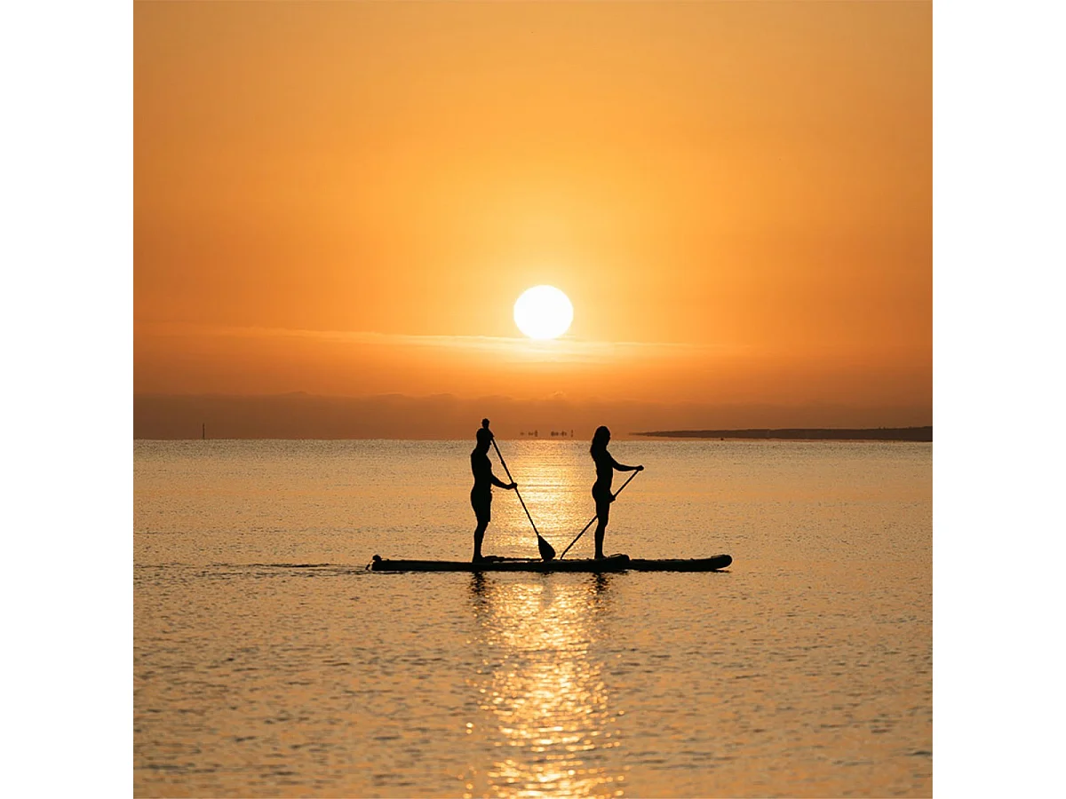 Skiffo Rivage Lava 11' – SUP Gonflable 2-en-1 Kayak Complet - 335x86x15cm - Max 160 kg - Stable & Polyvalent - Design unique