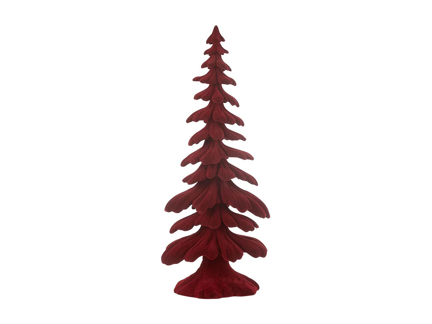 Sapin Déco en Résine "Luciano" 36cm Rouge