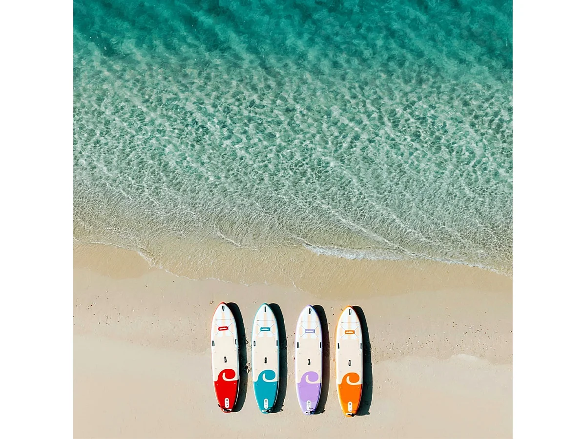 Skiffo Rivage Coral 11' – SUP Gonflable 2-en-1 Kayak Complet - 335x86x15cm - Max 160 kg - Stable & Polyvalent - Design unique