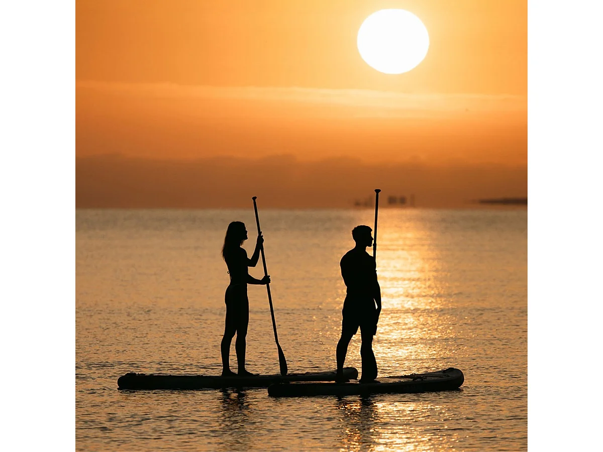 Skiffo Rivage Coral 11' – SUP Gonflable 2-en-1 Kayak Complet - 335x86x15cm - Max 160 kg - Stable & Polyvalent - Design unique