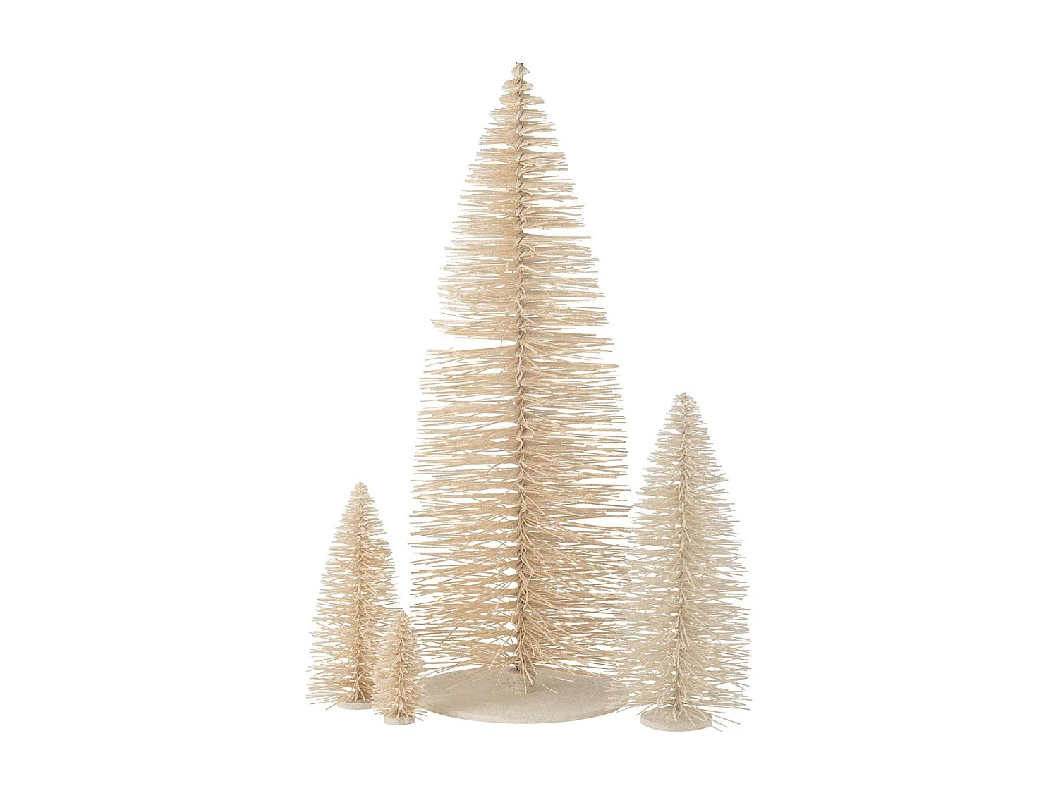 Sapin de Noël Déco à Paillettes "Otis" 140cm Blanc