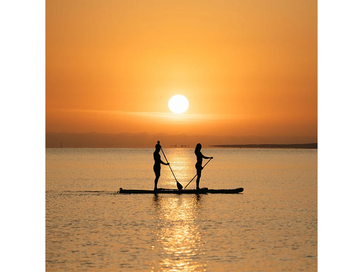 Skiffo Rivage Sunrise 11' – SUP Gonflable 2-en-1 Kayak Complet - 335x86x15cm - Max 160 kg - Stable & Polyvalent - Design unique