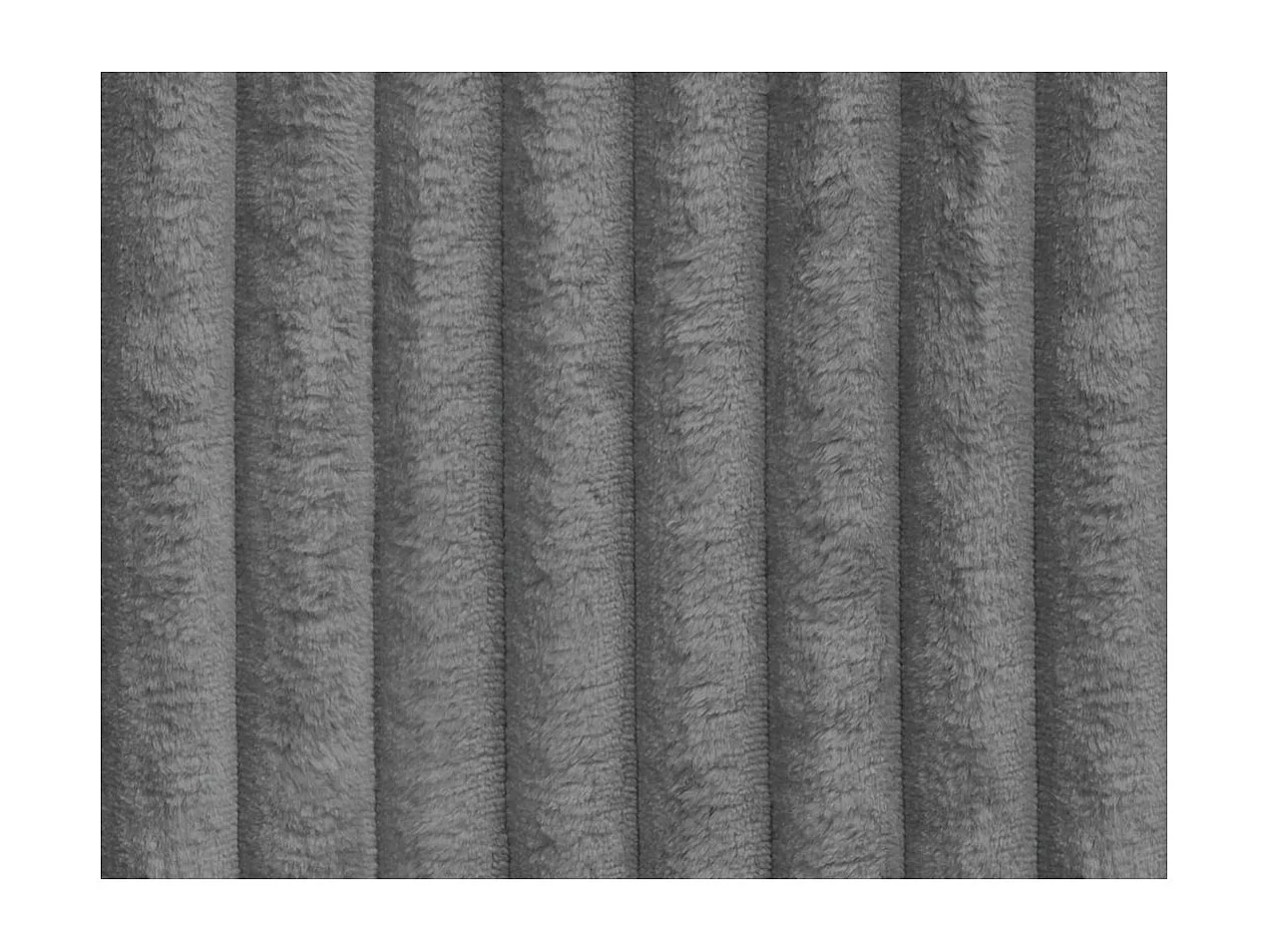 Canapé d'angle droit convertible 5 places en velours côtelé gris anthracite FABIO