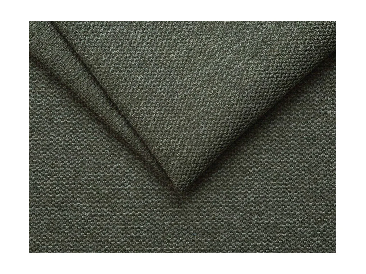 Canapé convertible 4 places en tissu texturé vert FABIO