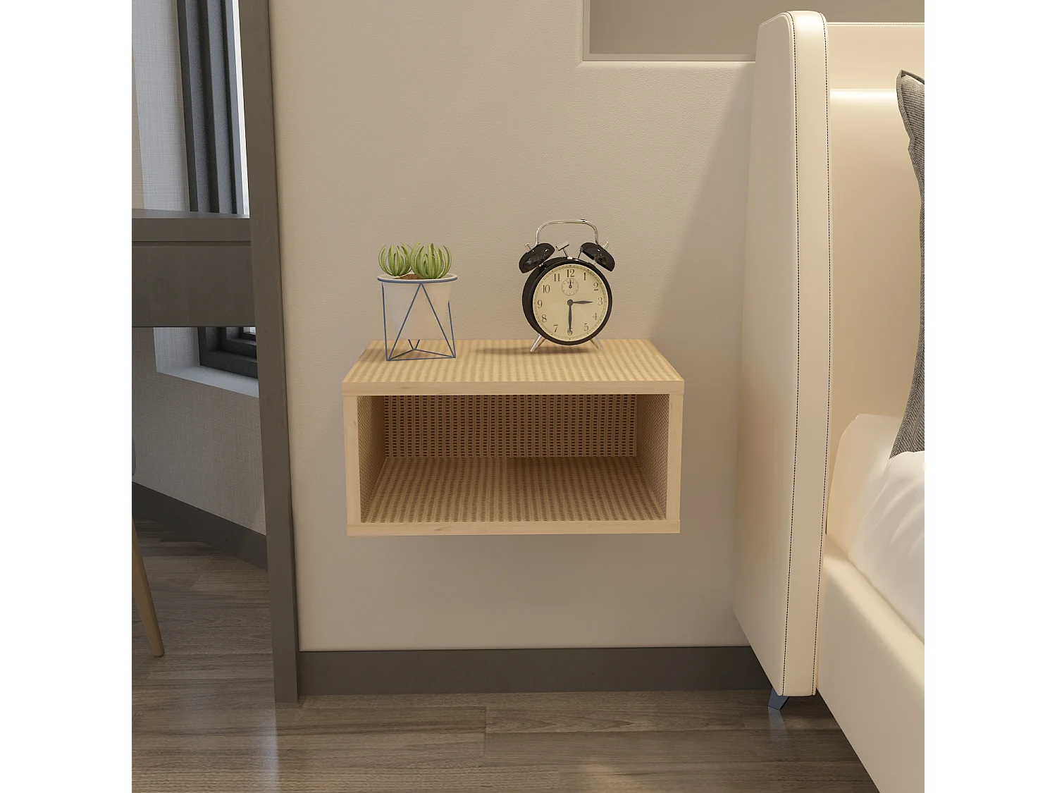 Decorotika Dora Floating Nightstand - 45 cm W x 21.1 cm H x 35 cm D