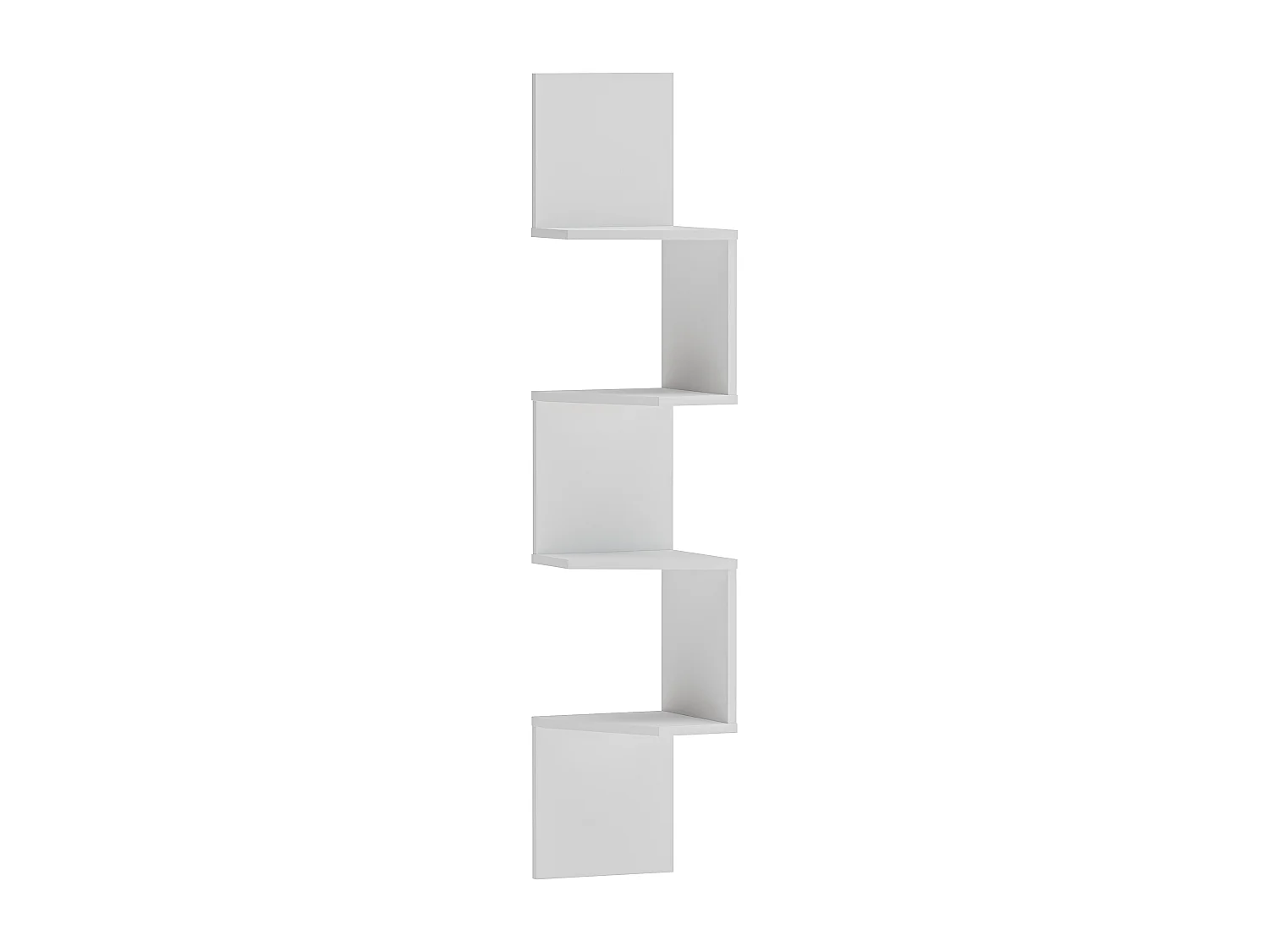 Decorotika Desaldo Corner Wall Shelf 4-tier -  W 26.7 cm x H 155 cm x D 26.7 cm