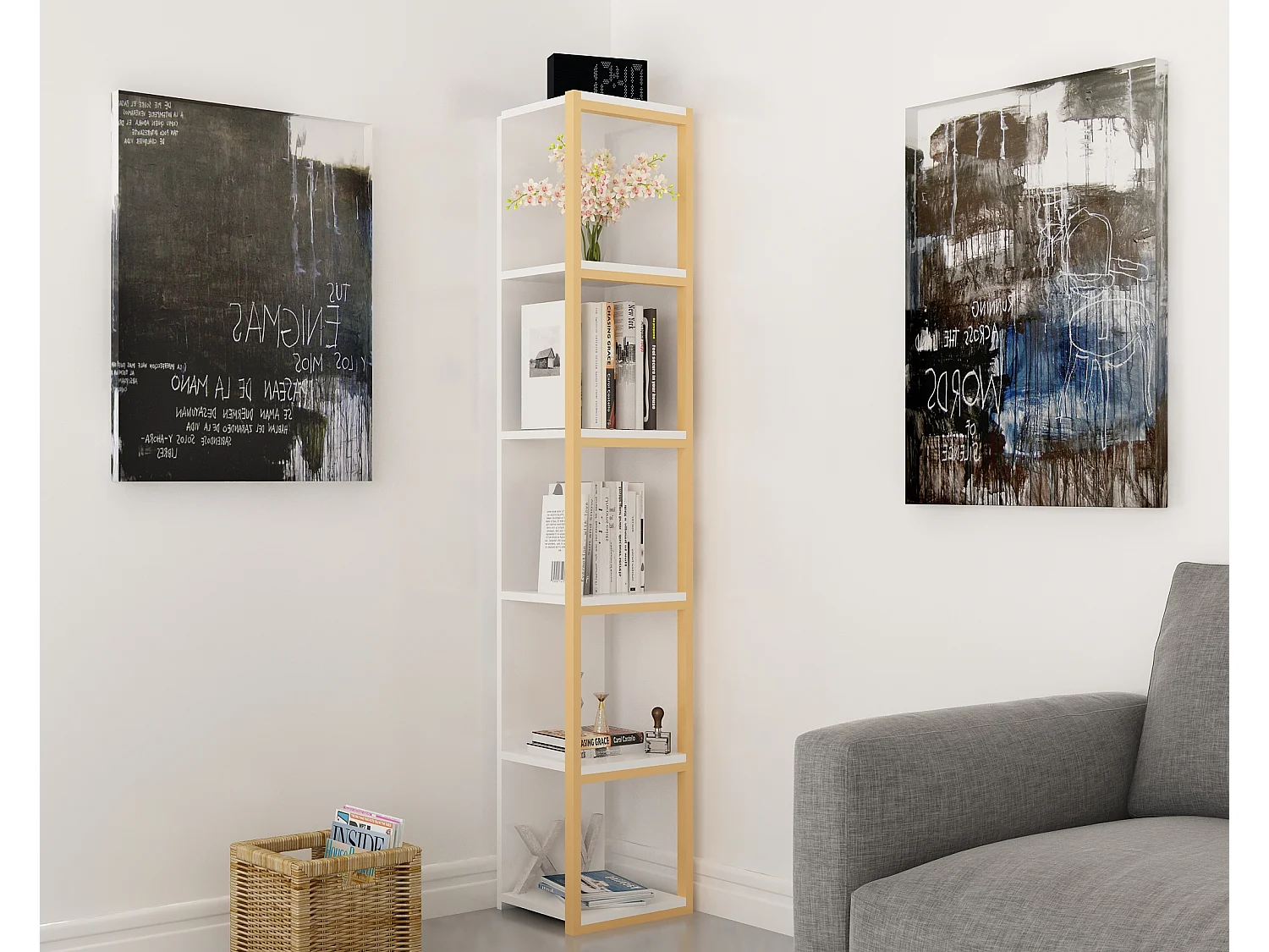 Decorotika Texas 5-tier Bookcase Shelving Unit