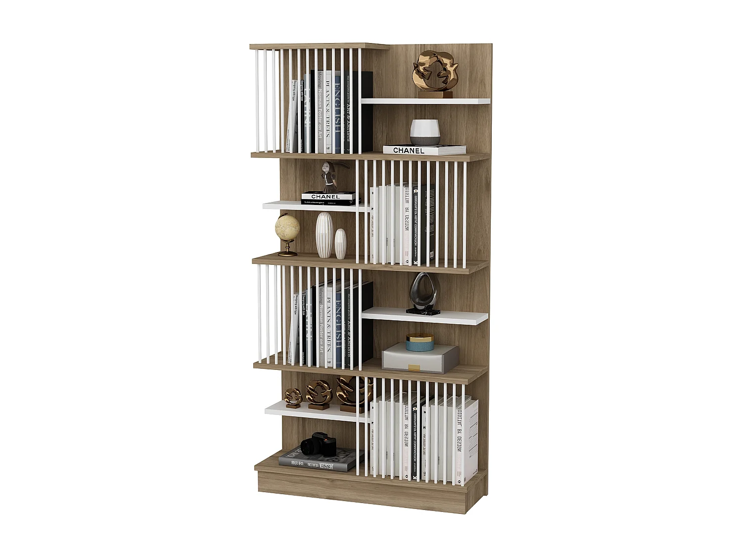 Decorotika Arya Bookcase Special Design - W 80 cm x H 160 cm x D 24.6 cm