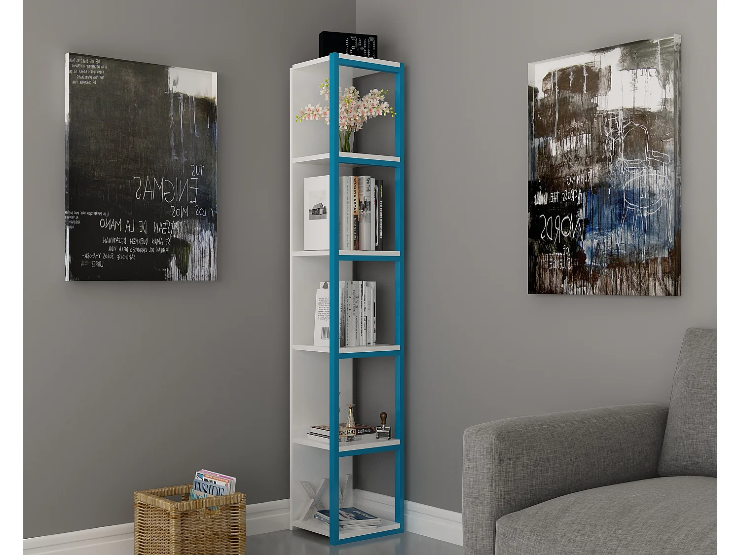 Decorotika Texas 5-tier Bookcase Shelving Unit
